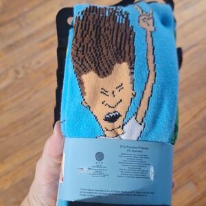 Beavis and butthead MTV Christmas socks 6 PAIR HOLIDAY